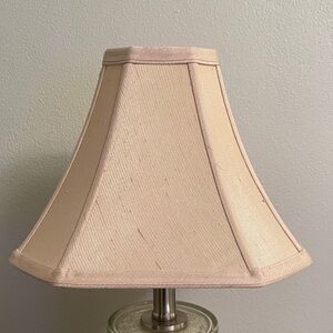 Replacement Lamp Shade Linen Like Cut Corner Octagon Shape in Great Condition